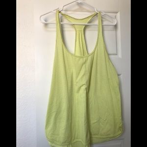 Lululemon 105 singlet in yellow